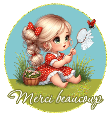 Gif animé merci beaucoup fillette